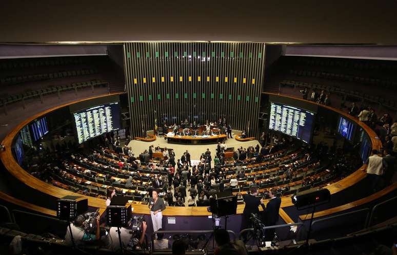 Vista parcial da Câmara dos Deputados, em Brasília (DF)