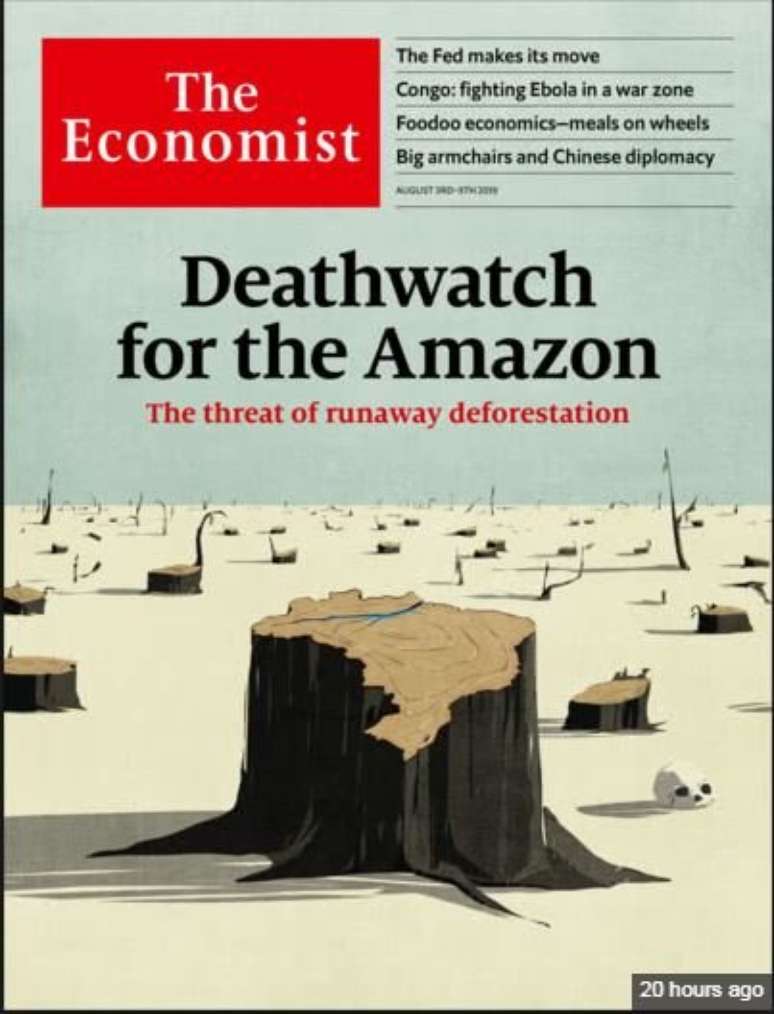 'Vigília da morte para a Amazônia', é matéria de capa da Economist dessa semana