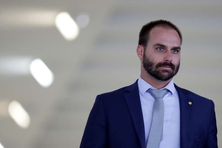 O deputado Eduardo Bolsonaro, filho do presidente da República