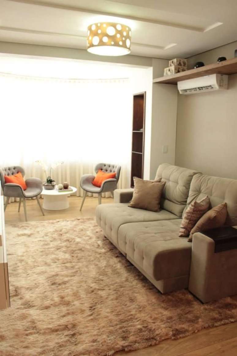 19. O ar condicionado split pode ser colocado de muitas formas. Projeto de Graziela Von Muhlen