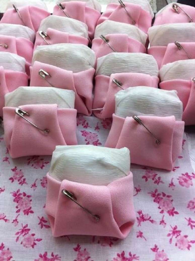 17. Bem nascidos de fralda como lembrancinhas de maternidade. Fonte: Pinterest