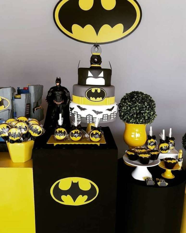 67. Tema de aniversário para menino que gosta do super-herói Batman – Foto: Douglas Lopes