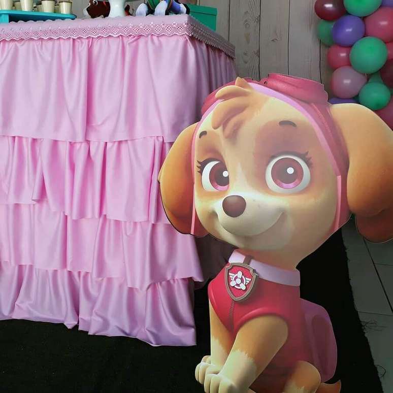 5. O tema de aniversario Patrulha Canina também está em alta entre as crianças – Foto: Mamãe Festeira Decor