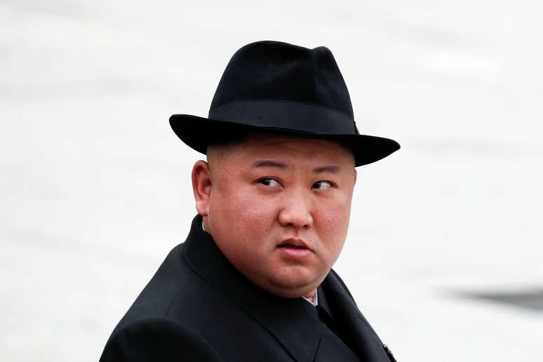 L&iacute;der da Coreia do Norte, Kim Jong Un, em&nbsp;Vladivostok
26/04/2019
REUTERS/Shamil Zhumatov