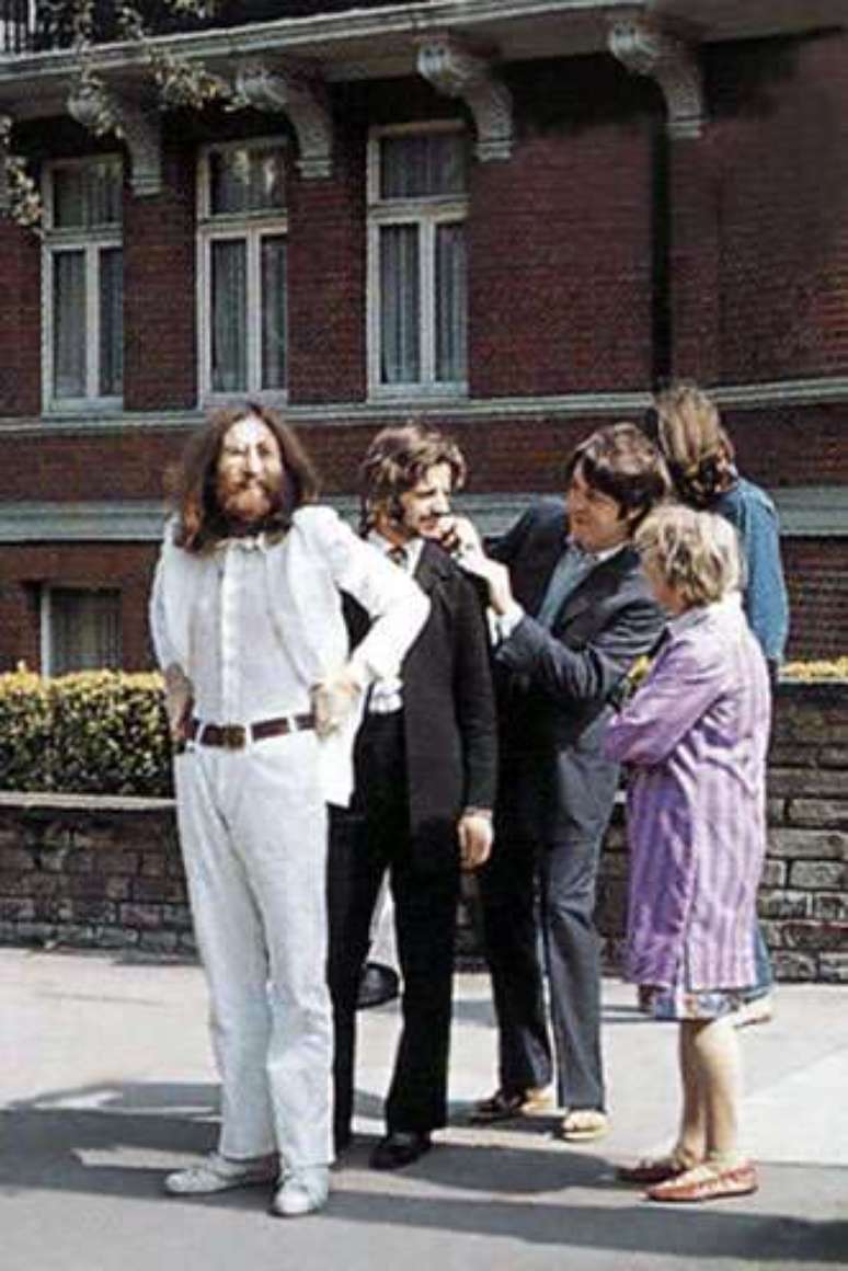 Bastidores da famosa capa de Abbey Road.
