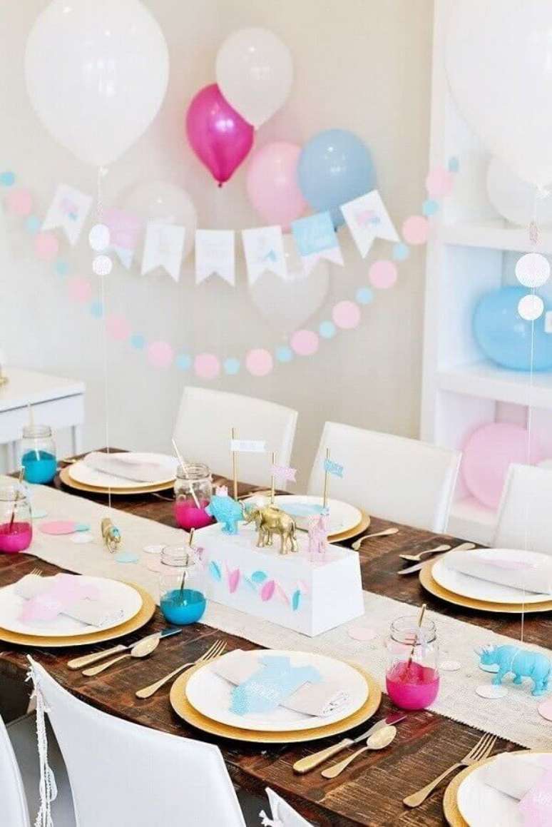 6. Use e abuse das suas habilidades manuais na hora de elaborar a decora&ccedil;&atilde;o ch&aacute; de fraldas &ndash; Foto: Ideias para Decorar