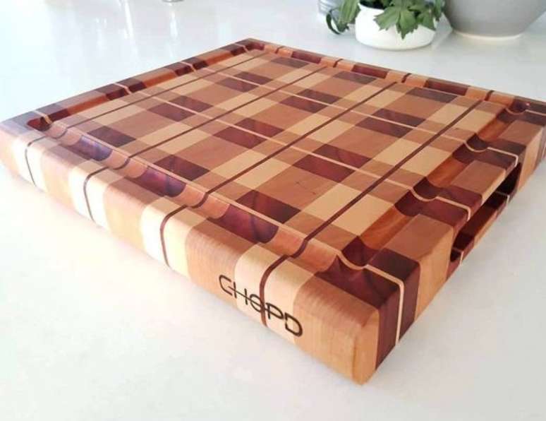 10. Trabalhar com formas &eacute; uma m&aacute;xima da marchetaria. Foto: Chopd