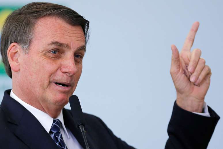 Presidente Jair Bolsonaro no Palácio do Planalto
01/08/2019
REUTERS/Adriano Machado