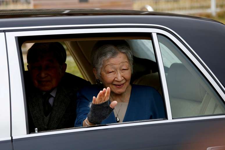 Imperatriz emérita do Japão, Michiko, em Yokohama
12/04/2019 REUTERS/Issei Kato