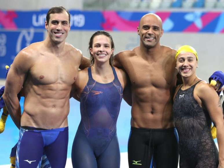 Revezamento 4x100 medley é ouro no Pan (Ricardo Bufolin/Panamerica Press)