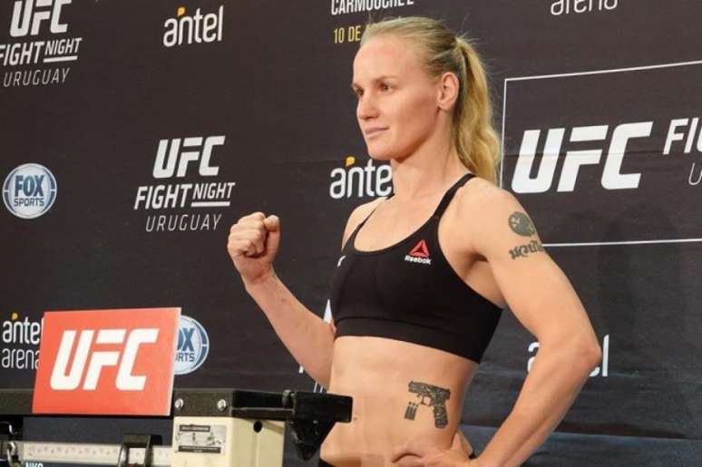 Shevchenko bateu o peso e confirmou a disputa de cinturão contra Carmouche no UFC Uruguai (Foto: Instagram/UFC)