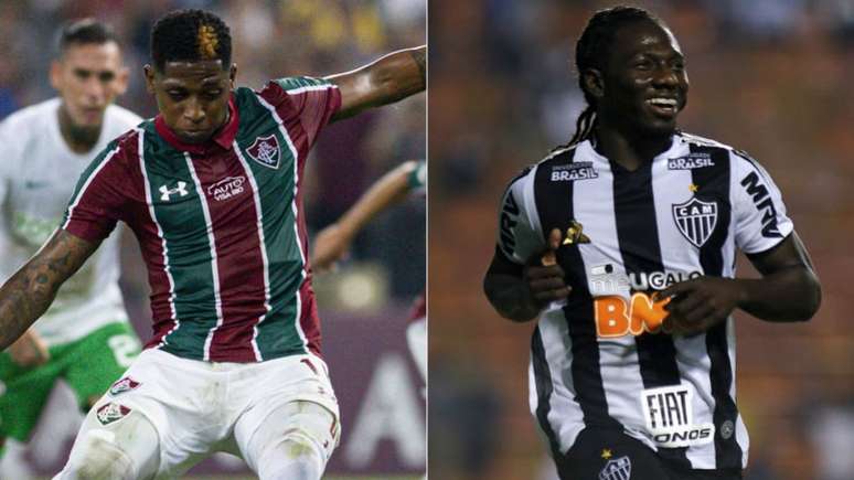 Adversários, os colombianos Yony e Chará eram companheiros em 2018, no Junior Barranquilla (COL) (Lancepress!)
