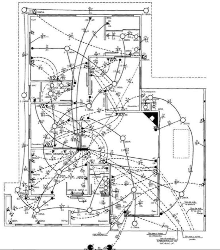 12. Quanto maior a casa, mais complexa &eacute; a instala&ccedil;&atilde;o el&eacute;trica. Foto: Ensinando El&eacute;trica