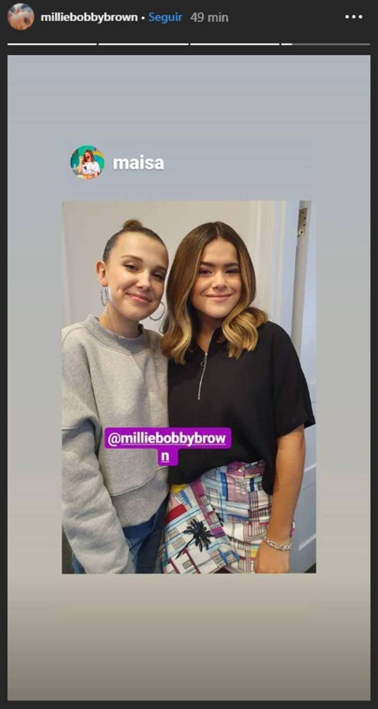 Millie Bobby Brown e Maisa Silva