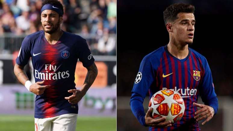 Amigos, Neymar e Coutinho estariam envolvidos em negociação (AFP)