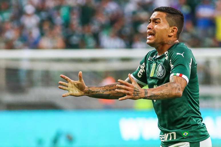 Dudu durante a partida entre Palmeiras x Bahia, realizada no Allianz Parque, válida pela 14ª rodada do Campeonato Brasileiro 2019