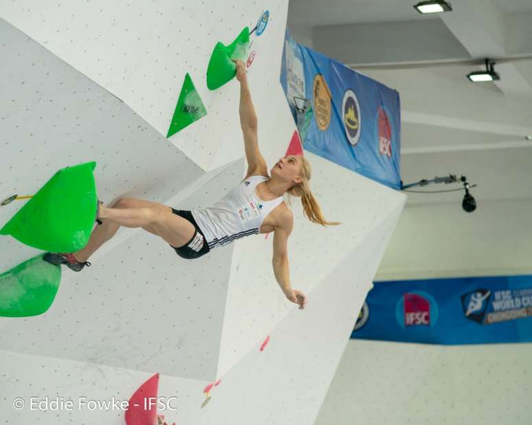 A eslovena Janja Garnbret é um dos destaques do Mundial (Foto: Eddie Fowke/ IFSC)