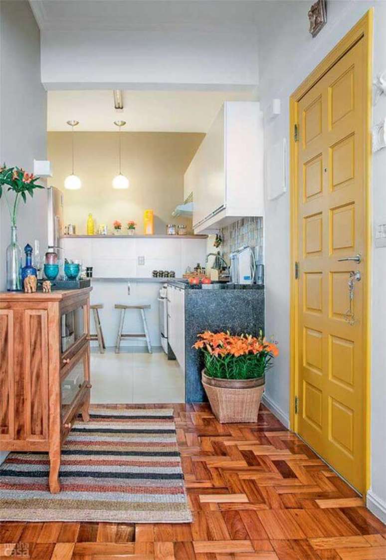 41. O sinteco &eacute; utilizado em diferentes c&ocirc;modos. Foto:&nbsp;Minha Casa