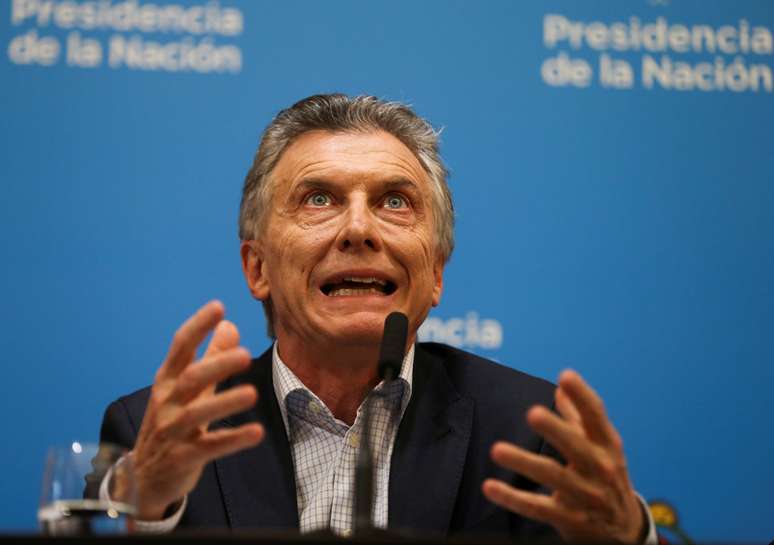 Presidente da Argentina, Mauricio Macri, durante entrevista coletiva em Buenos Aires
12/08/2019 REUTERS/Agustin Marcarian