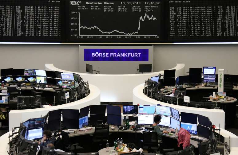 Bolsa de Valores de Frankfurt, Alemanha 
13/08/2019
REUTERS/Staff