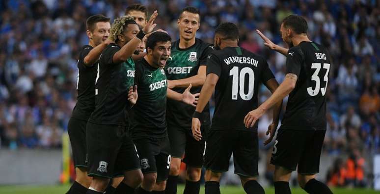 Krasnodar se classificou em Portugal (Foto: Divulgação/Twitter)