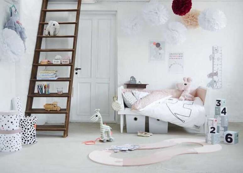 18. Invista em tapete para quarto infantil com design criativo. Fonte: Pinterest