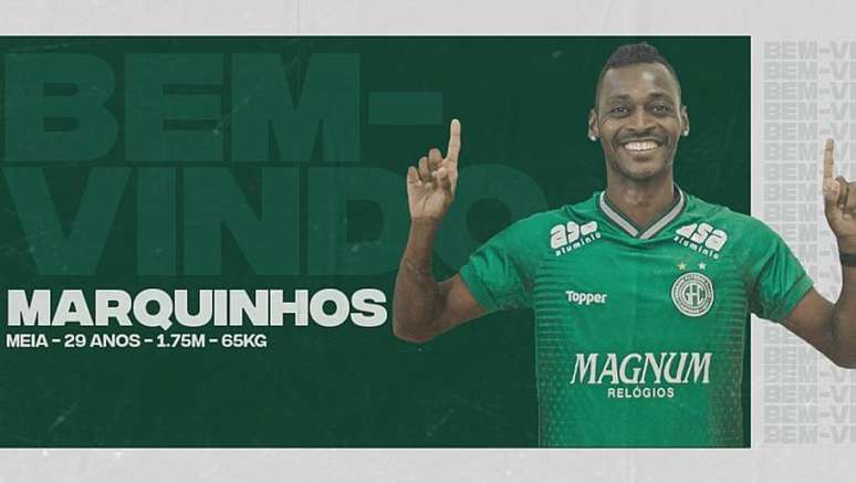 Com passagens por Flamengo e Palmeiras, Marquinhos é o novo reforço do Guarani