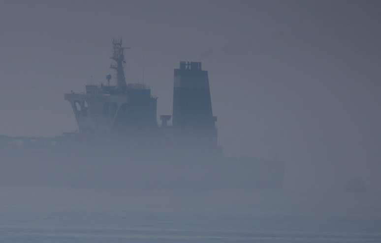 Navio iraniano Grace 1  no Estreito de Gibraltar 15/8/2019 REUTERS/Jon Nazca