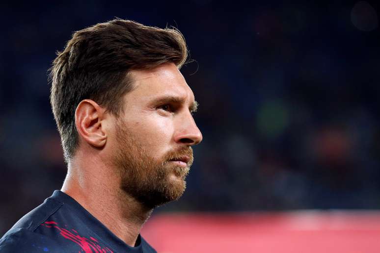 Lionel Messi durante amistoso do Barcelona contra o Arsenal no Camp Nou
04/08/2019 REUTERS/Albert Gea
