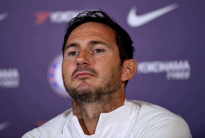 Lampard em coletiva do Chelsea 16/8/2019 Action Images via REUTERS/Tony O'Brien