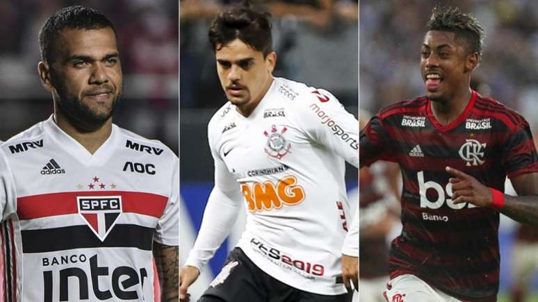 Daniel Alves, Fagner e Bruno Henrique serão desfalques em seus clubes (Lancepress!)