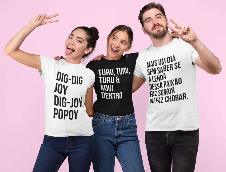 TSF produziu camisetas inspiradas nas músicas de Sandy e Junior