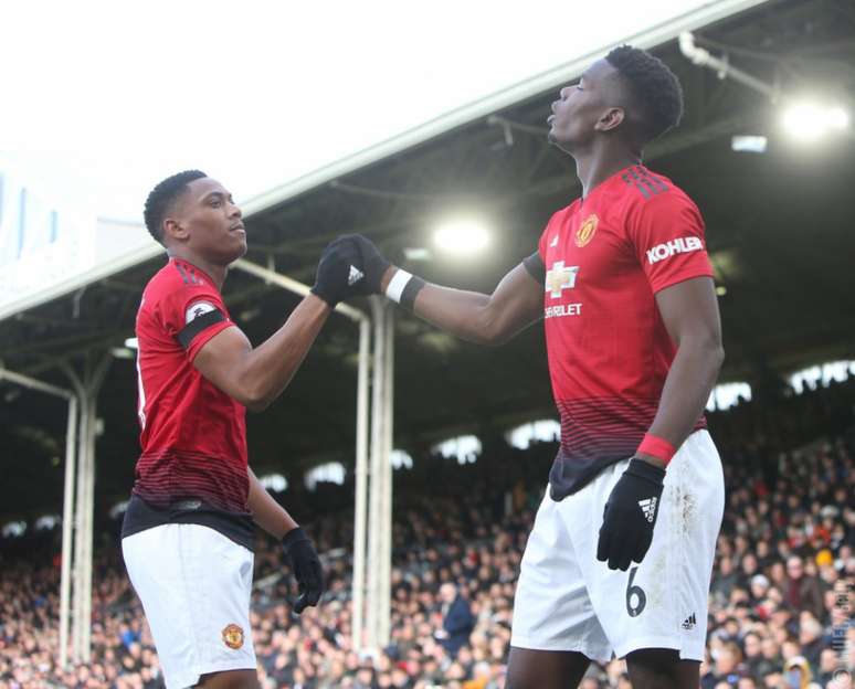 Martial e Pogba são apostas do United (Foto: Reprodução/Twitter)