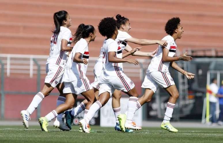 São Paulo abriu vantagem de 4 a 0 na primeira final do BR Feminino A2 (Foto: Anderson Rodrigues/saopaulofc.net)