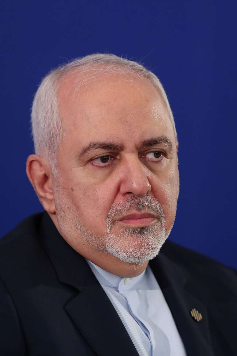 Chanceler iraniano, Mohammad Javad Zarif, iparticipa de reunião com presidente iraniano Hassan Rouhani em Teerã 6/8/2019 Presidência do Irã/REUTERS 