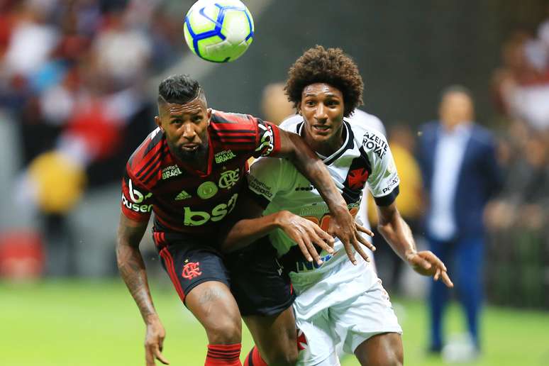 O jogador Talles do Flamengo durante a partida entre Vasco, válida pelo Campeonato Brasileiro 2019; Flamengo fez 4 contra 1 do Vasco