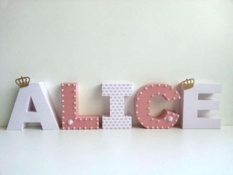 43. Os moldes de letras em 3D são lindos para decorar sua casa – Por: Elo7