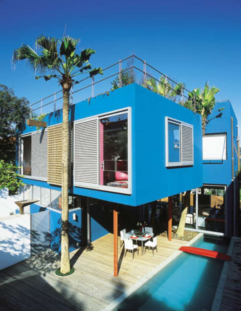 2. As pinturas de casas modernas chamam atenção pela personalidade – Por: Azul Decor