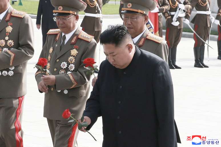 Líder da Coreia do Norte, Kim Jong Un. 27/7/2019.  KCNA via REUTERS    