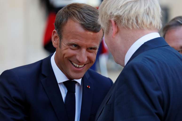 Macron recebe premiê britânico, Boris Johnson, em Paris 22/8/2019 REUTERS/Gonzalo Fuentes