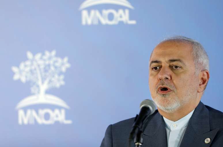 Mohammad Javad Zarif fala com a imprensa em Caracas, Venezuela, 20/7/2019 REUTERS/Manaure Quintero