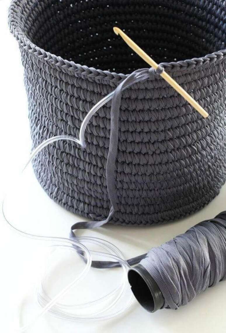 5. Fazer cesto de crochê não é algo tão difícil. Foto: Revista Artesanato