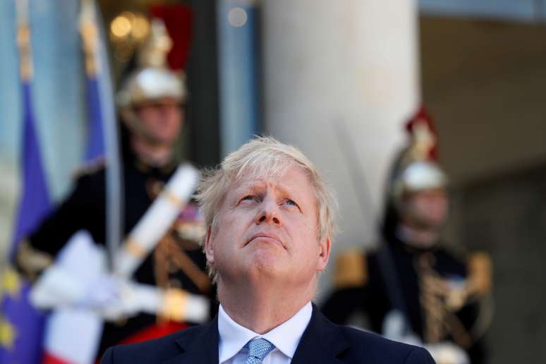Primeiro-ministro brit&acirc;nico, Boris Johnson, em Paris
22/08/2019 REUTERS/Gonzalo Fuentes