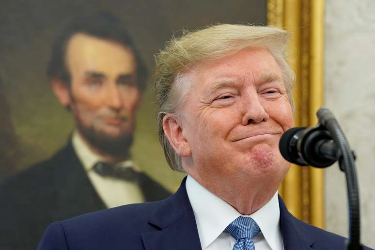 Presidente dos EUA, Donald Trump, na Casa Branca 
22/08/2019
REUTERS/Kevin Lamarque