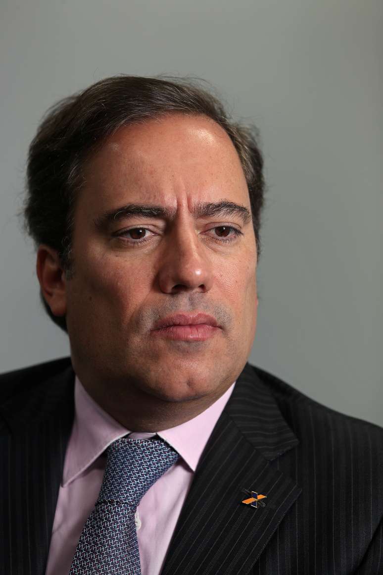 Presidente da Caixa Econômica Federal, Pedro Guimarães, dirante entrevista à Reuters, em São Paulo.  2/5/2019. REUTERS/Amanda Perobelli 