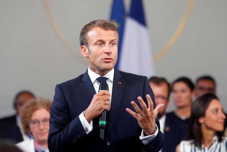 Presidente da França, Emmanuel Macron, em Paris
23/08/2019 Michel Spingler/Pool via REUTERS 