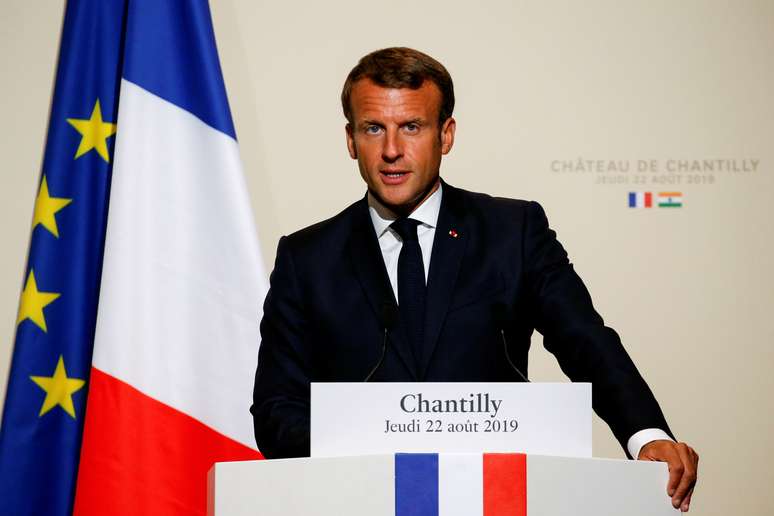 Presidente francês, Emmanuel Macron
22/08/2019
REUTERS/Pascal Rossignol/Pool