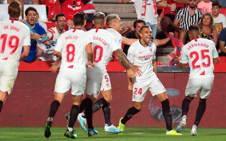 Joan Jordán marcou o gol do Sevilla (Foto: JORGE GUERRERO / AFP)