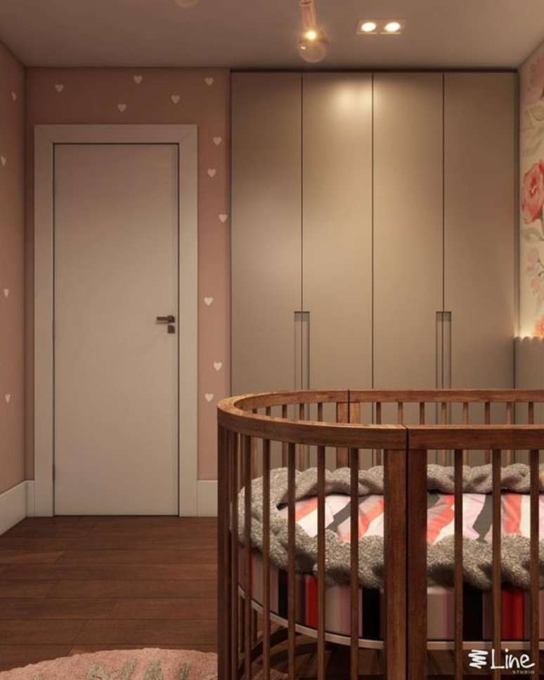 57. Quartos infantis ganham muito com um m&oacute;vel de cor fendi. Foto: Instagram