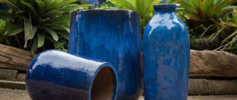 59. O vaso vietnamita azul é lindo para usar na decoração – Por: Loeil